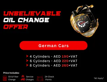 Best oil change offer for German cars in Dubai